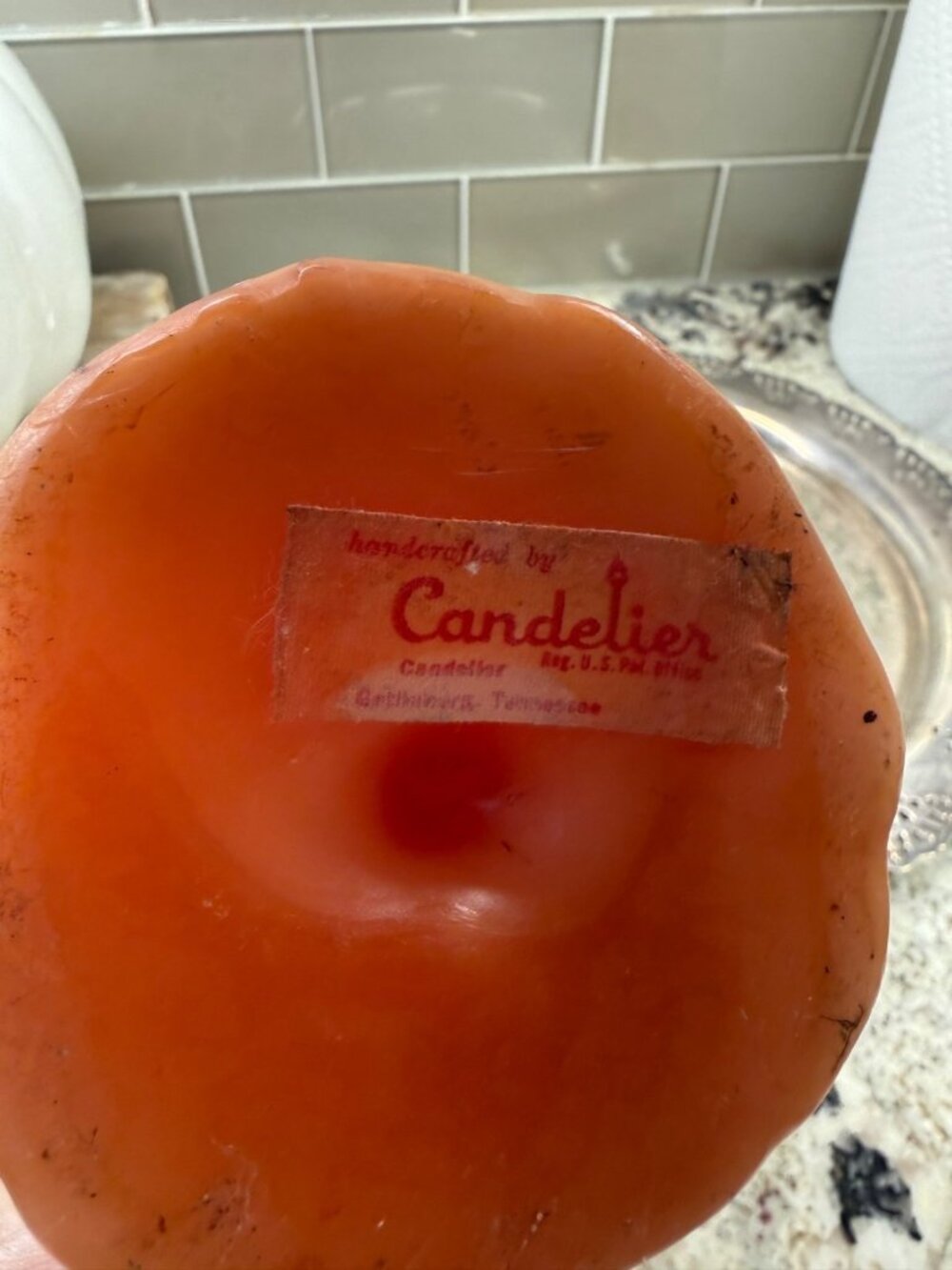 2 VTG Candelier Handcrafted Figural Wax Rooster Candle Rustic Farmhouse Cottage - Picture 5 of 16